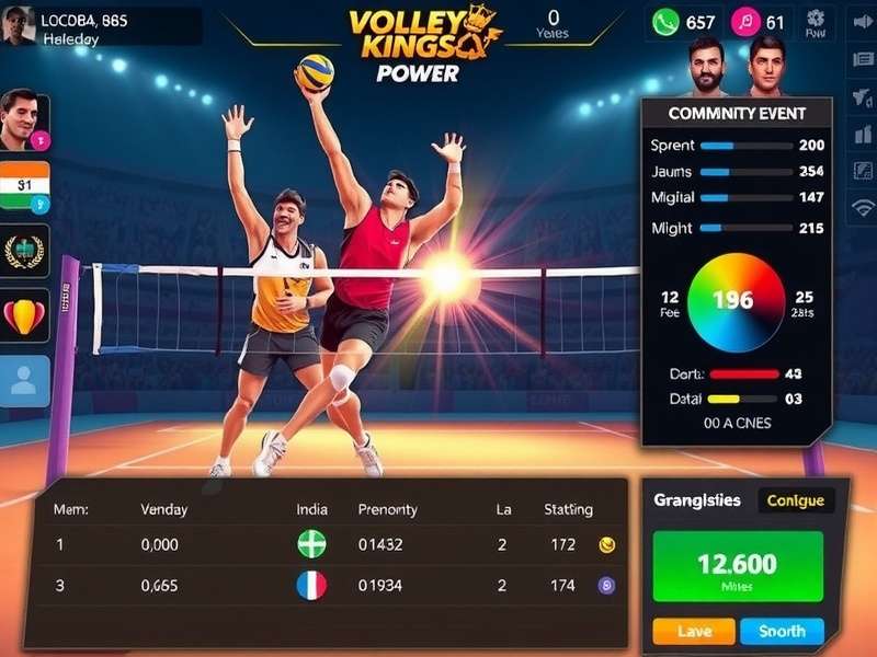 Volley Kings Power community event showcasing Indian players